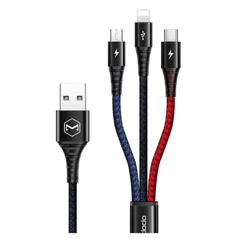 کابل تبدیل USB به لایتنینگ/USB-C/MicroUSB مک دودو مدل MCDODO CA-6220 طول 1.2 متر — تصویر ۲