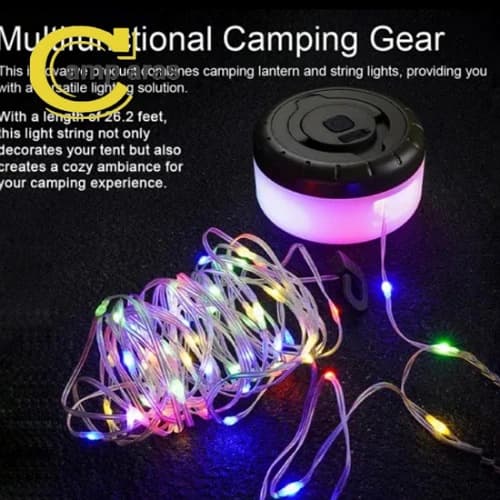 چراغ ریسه ای شارژی 8 متر کمپینگ STRING LIGHT — تصویر ۷