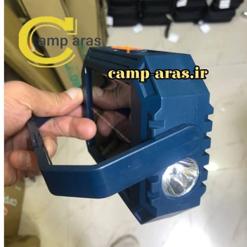 پروژکتور شارژی خورشیدی چراغ قوه دار CK902 پاوربانکی — تصویر ۱۱
