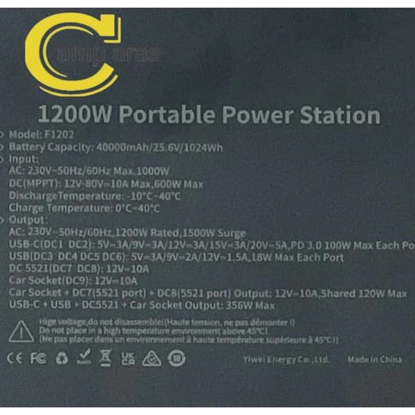 پاور استیشن 1200 وات مدل Q1 F1202 اورجینال — تصویر ۶