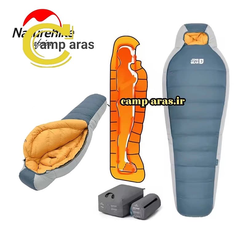 کیسه خواب پر غاز JA1300 نیچرهایک CNK2350WS021 یک نفره — تصویر ۱۰