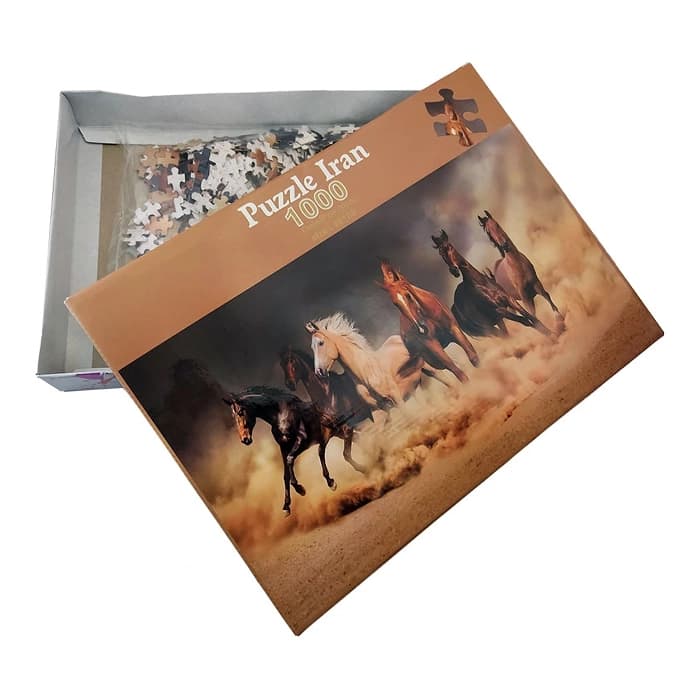 پازل 1000 تکه پازل ایران مدل Wild Horses — تصویر ۶