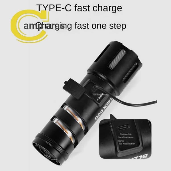 چراغ قوه شارژی بلک داگ Blackdog CBD2450ZM011 — تصویر ۳