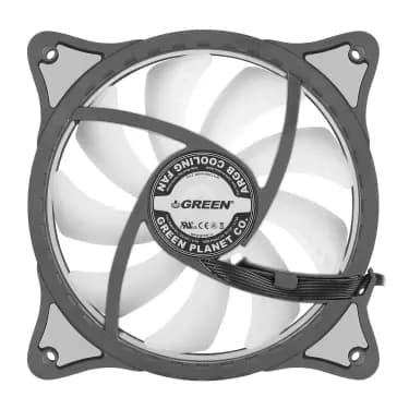 کیت فن کیس گرین مدلHURACAN FAN GFK120M-ARGB-بصیر رایانه — تصویر ۷