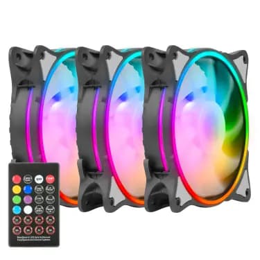 کیت فن کیس گرین مدلHURACAN FAN GFK120M-ARGB-بصیر رایانه