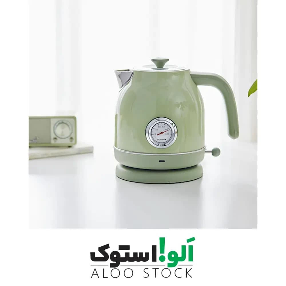 کتری برقی QCOOKER Retro Electric Kettle Stainless Steel — تصویر ۵