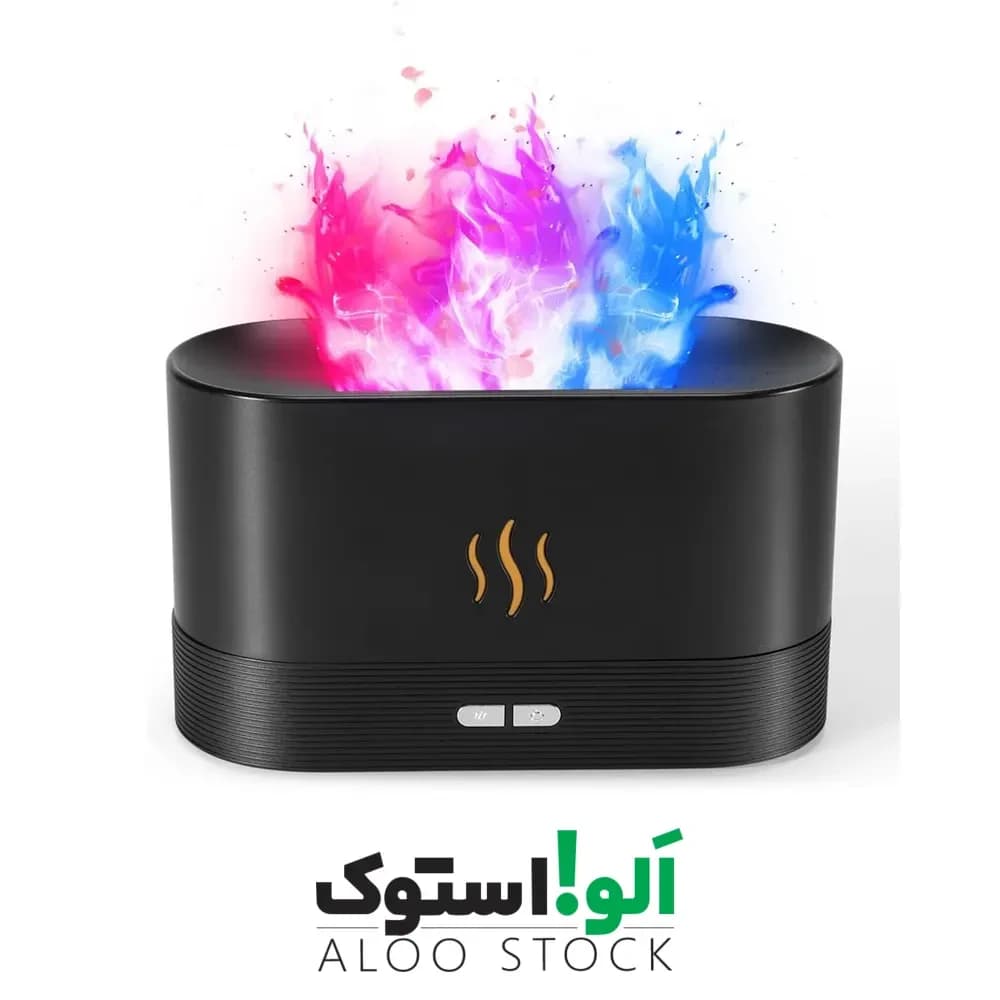 دستگاه بخور سرد و رطوبت ساز زینتی مدل Colorful Flame Air Aroma Diffuser Humidifier DQ701A