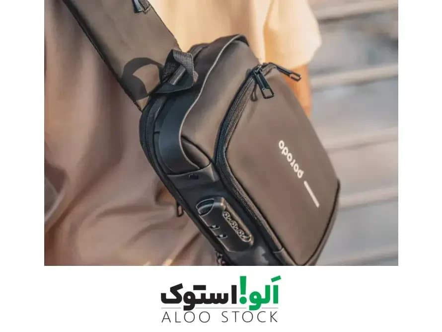 کوله تک بند ضد سرقت پرودو مدل Porodo Lifestyle Water-Proof Oxford Fanny Pack With USB-A Port — تصویر ۱۲