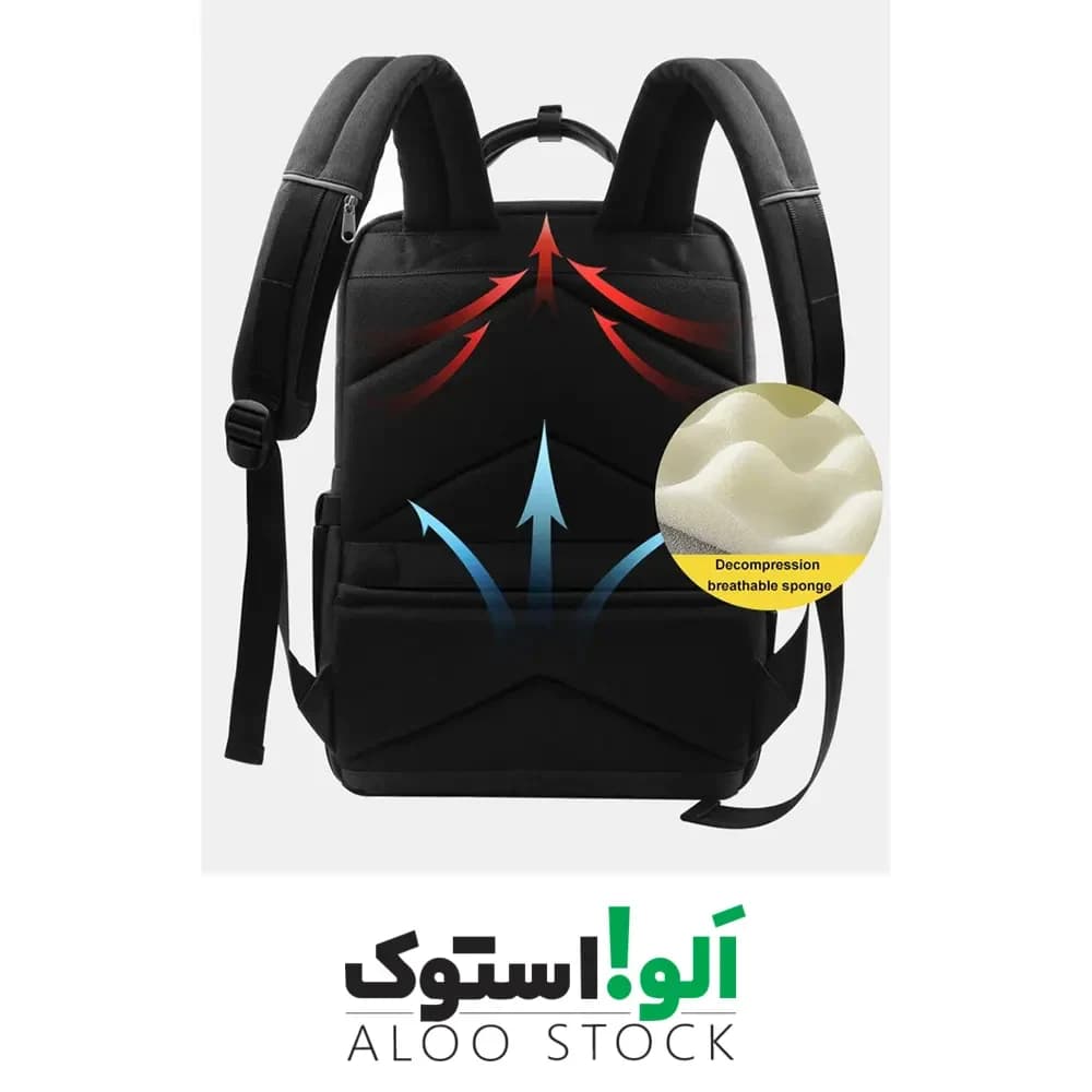 کوله ضدسرقت با حسگر اثر انگشت Backpack Fingerprint Lock — تصویر ۹