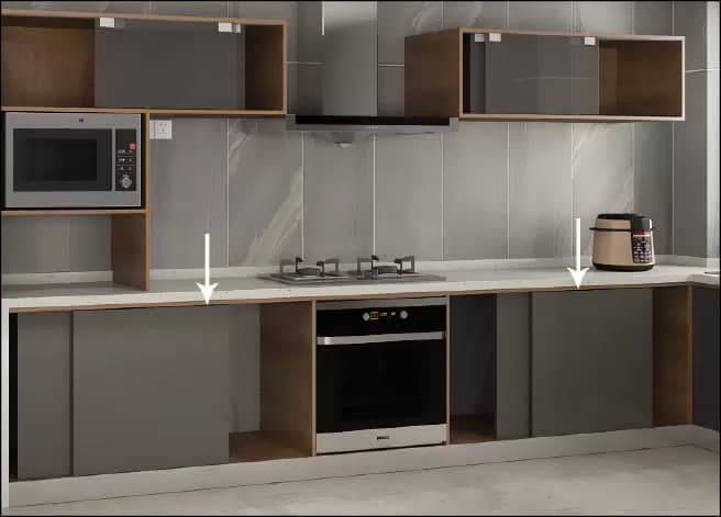 مکانیزم ریلی تاپ لاین 2400mm توکار دو درب چوبی بدون ریل کف با عرض هر درب حداکثر 1200mm فانتونی K524