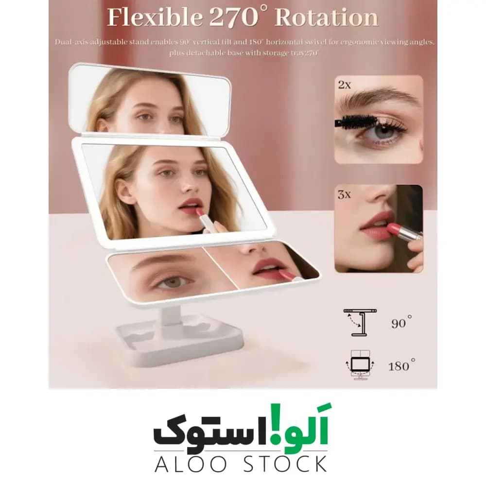 آینه آرایشی شیائومی مدل Beauty Makeup Mirror — تصویر ۱۱