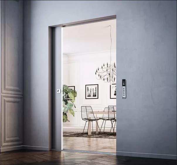 مکانیزم تاپ لاین ترکیبی 2400mm برقی EW1 تک درب چوبی ساختمانی حداکثر عرض هر درب 1200mm فانتونی K090