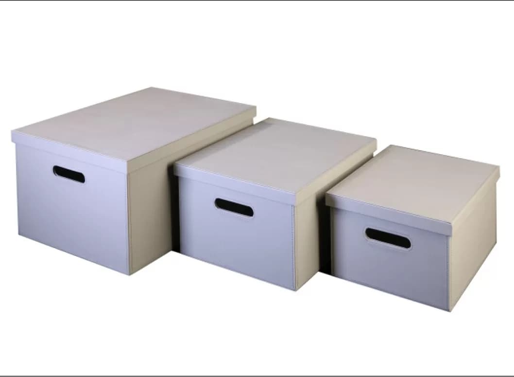 باکس چرمی داخل کمد لباس رنگ خاکی فانتونی J641, J642 و J643