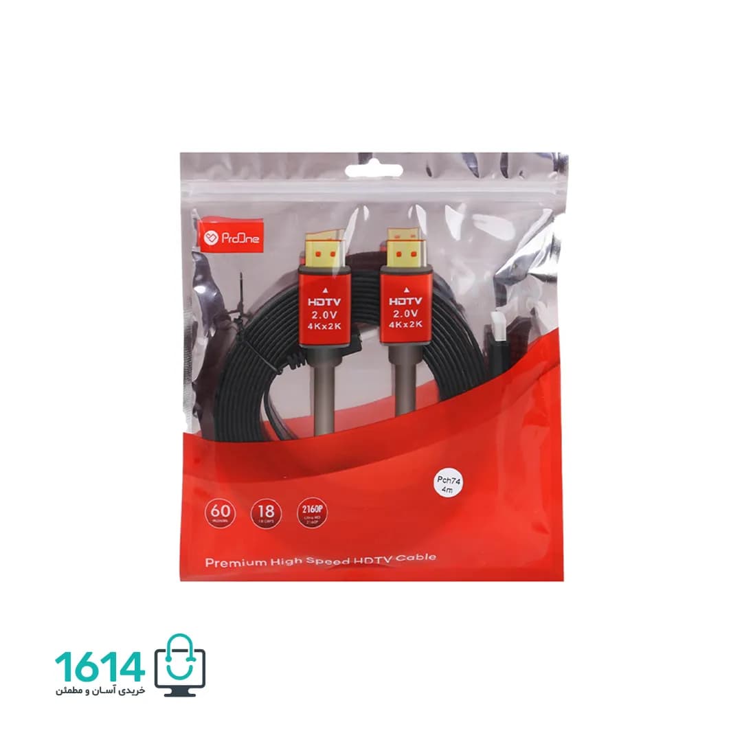 کابل تصویر HDMI پرووان مدل PCH74 4K 4M