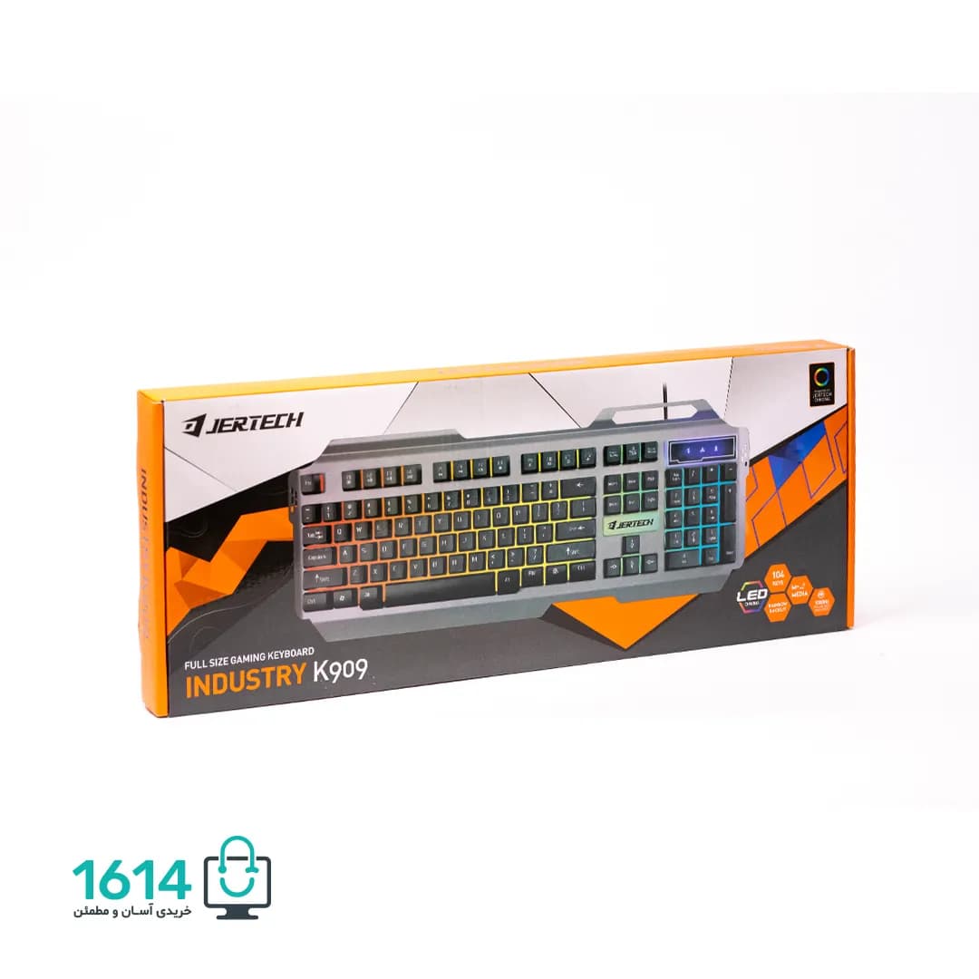 کیبورد سیمی گیمینگ جرتک مدل K909 — تصویر ۴