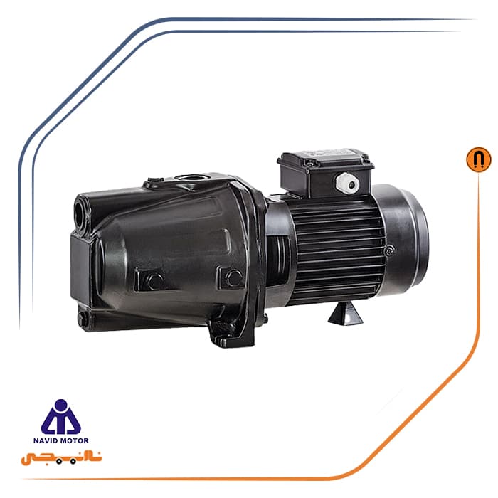 پمپ آب یک اسب جتی نوید موتور مدل CAMT 100/02 سه فاز استیل