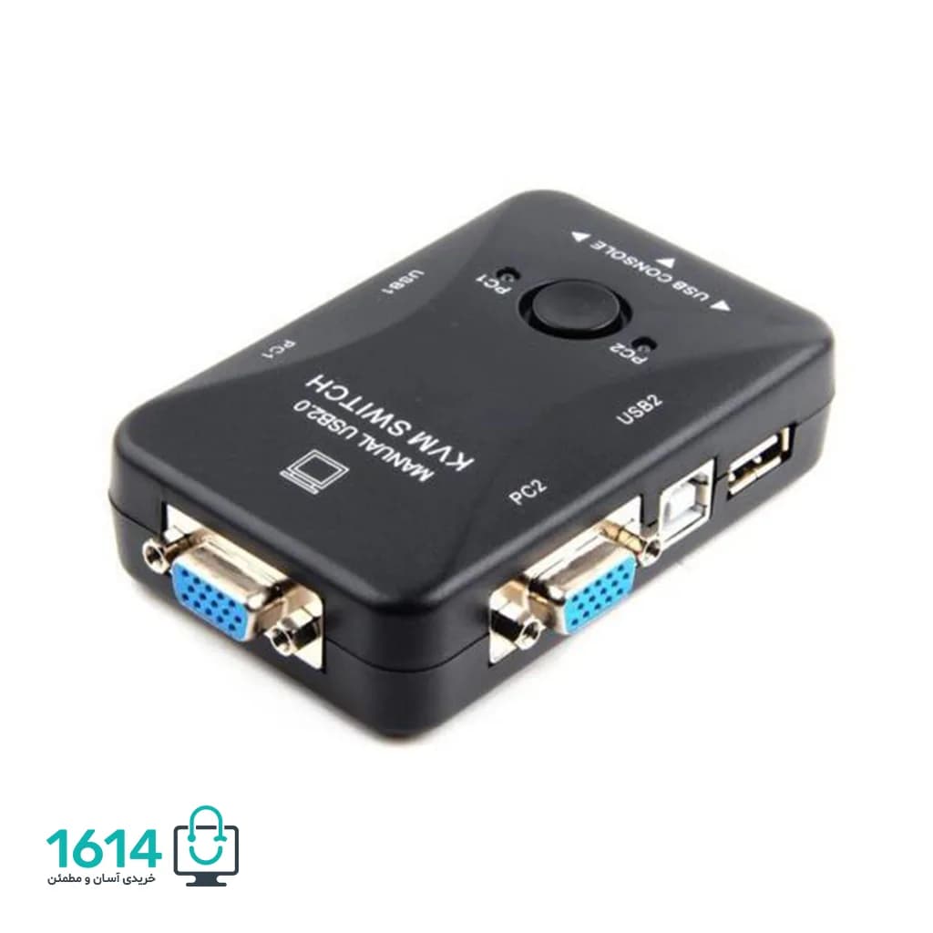 KVM سوئیچ دو پورت معمولی USB 2.0