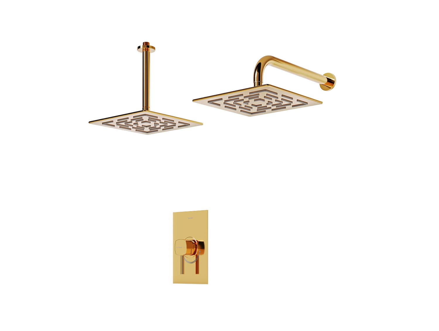 شیر حمام توکار شودر مدل رومر BRASS تیپ 1