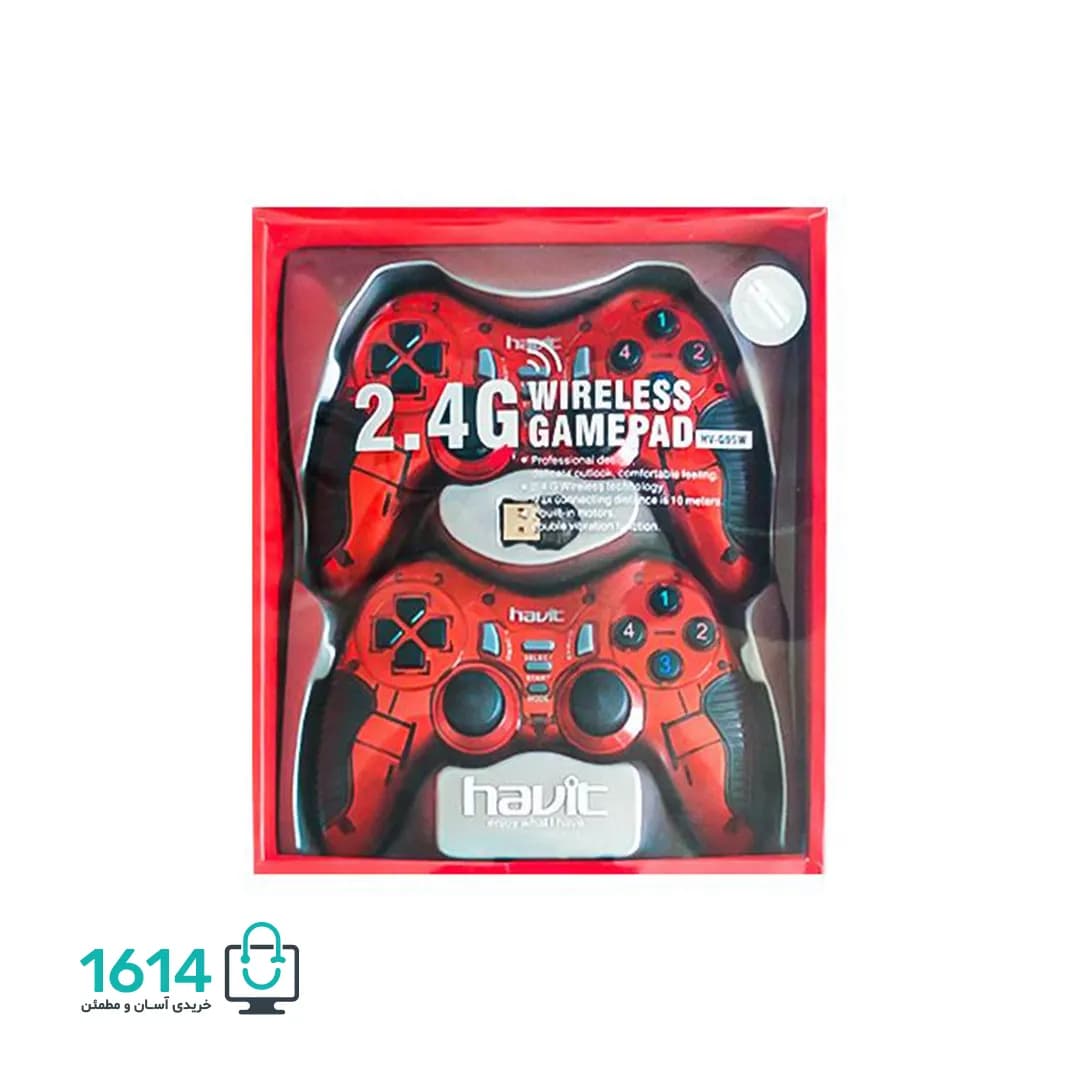 دسته بازی بیسیم دوبل هویت مدل HV-G95W — تصویر ۳