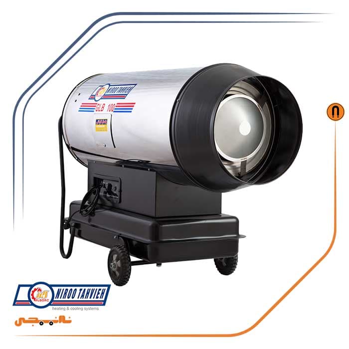 جت هیتر دوگانه سوز باکدار 95 کیلووات نیرو تهویه البرز مدل QLDB-95