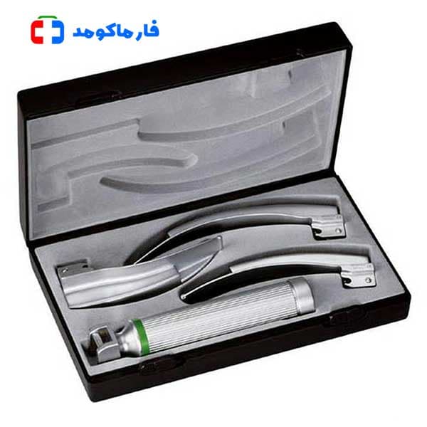 ست لارنگوسکوپ اطفال ریشتر مدل Mc-intosh تیغه کمانی 7050 — تصویر ۲