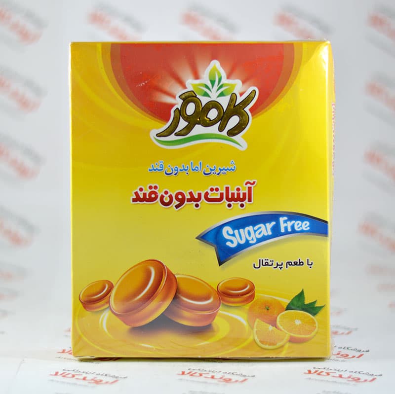 آبنبات بدون قند کامور Kamvar مدل Orange