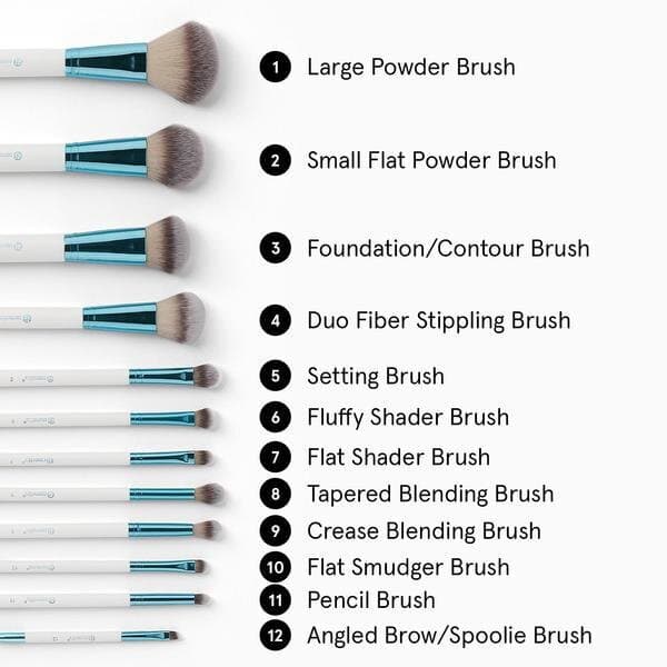 ست براش 12تایی BH Cosmetics Poolside Chic — تصویر ۵
