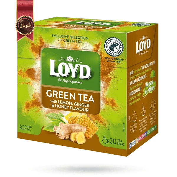 چای سبز لوید LOYD مدل LEMON, GINGER & HONEY — تصویر ۸