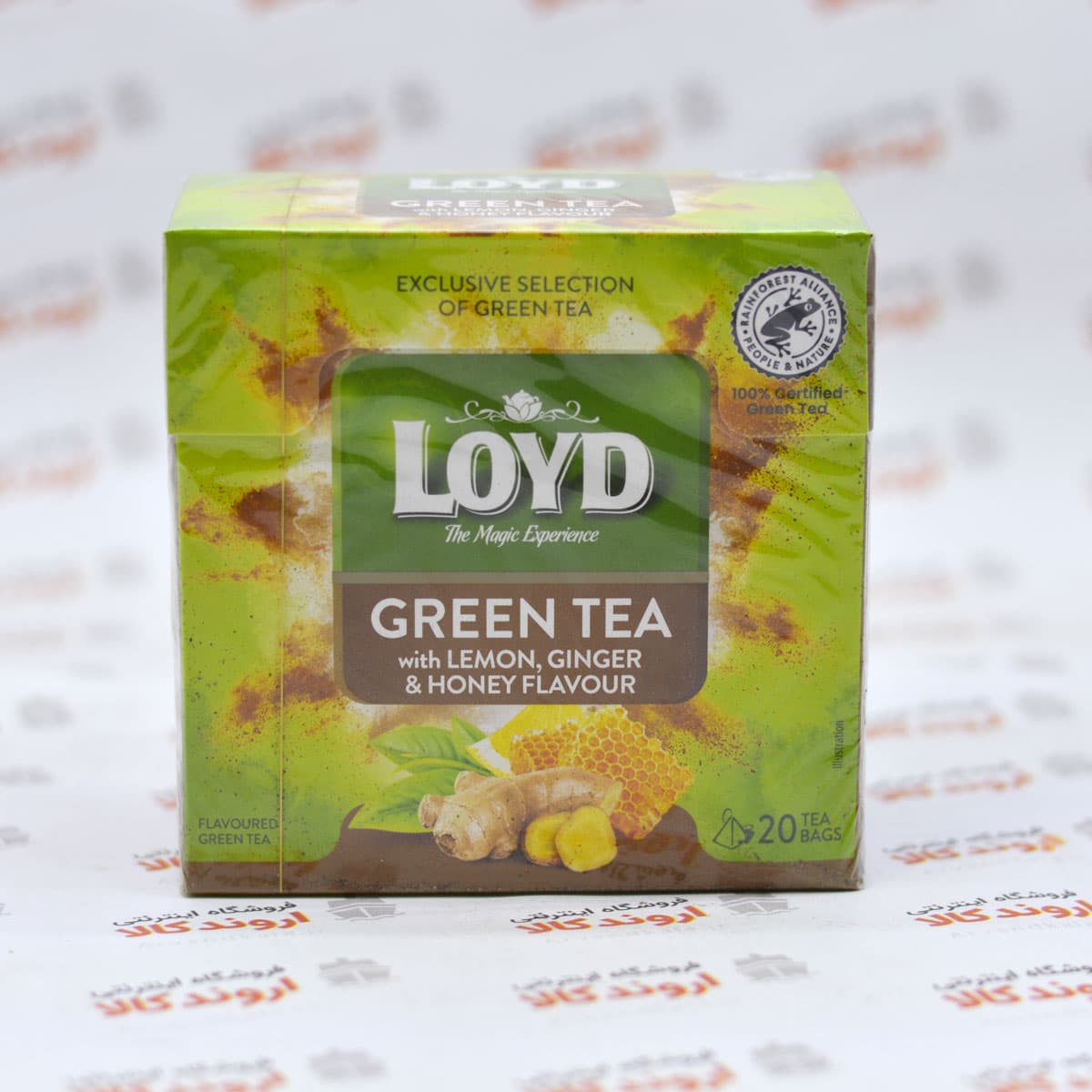 چای سبز لوید LOYD مدل LEMON, GINGER & HONEY