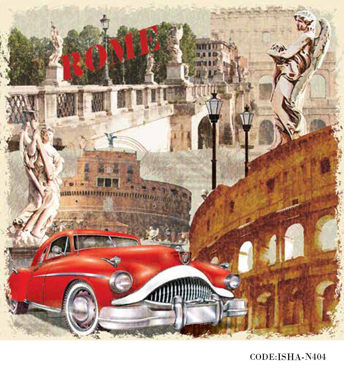 پوستر پارچه ای دیواری فانتزی مدل ROME