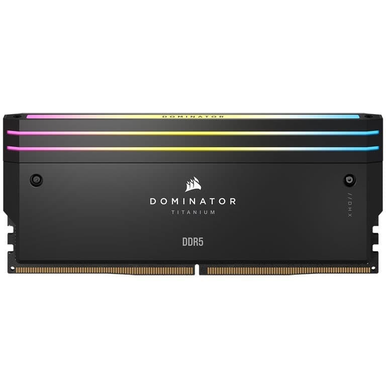 رم کامپیوتر کورسیر دو کاناله Dominator Titanium RGB فرکانس 6000 مگاهرتز DDR5 تایمینگ CL30 حافظه 64 گیگابایت — تصویر ۸