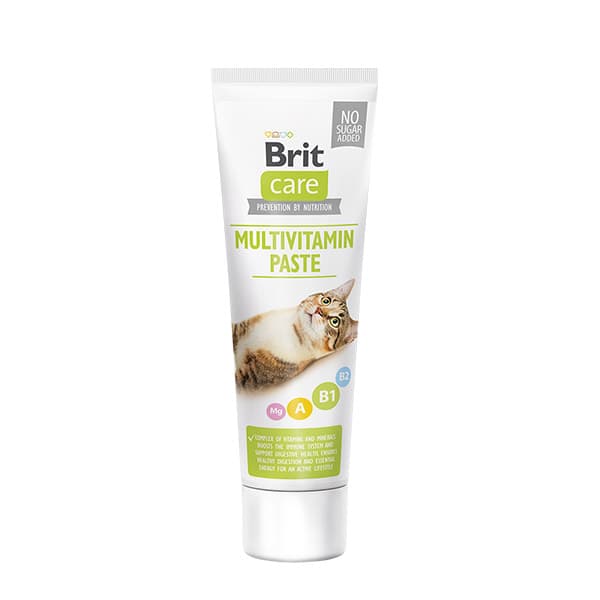 خمیر مولتی ویتامین گربه بریت – Brit Care Cat Multivitamin Paste
