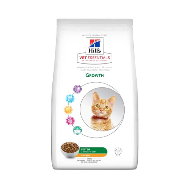 غذای بچه گربه ویژه رشد با طعم مرغ هیلز – Hills Kitten Growth
