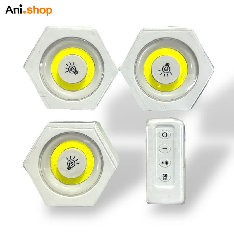 چراغ زیر کابینتی 3 تایی ریموت دار — تصویر ۲