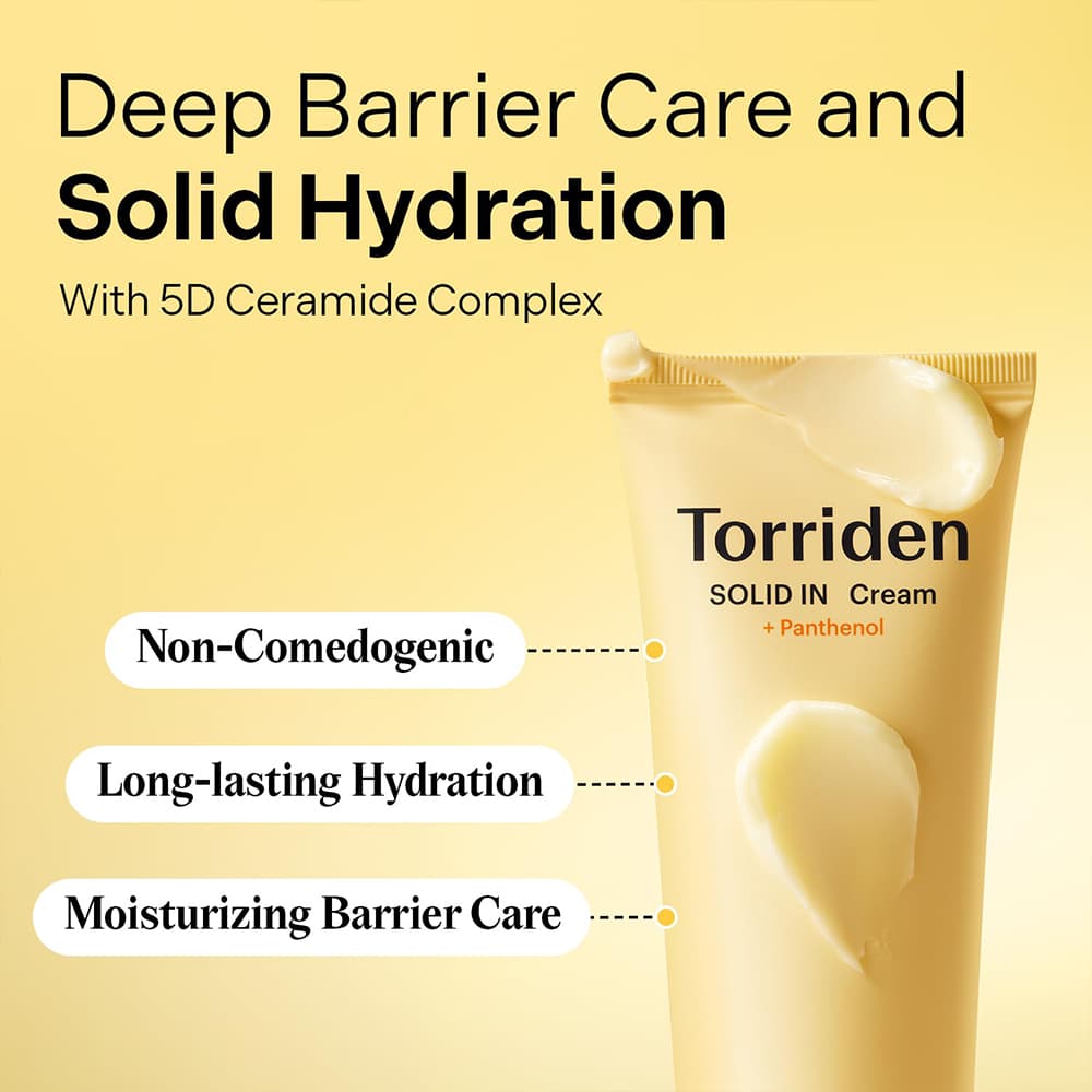 کرم آبرسان و تقویت کننده سراماید توریدن Torriden SOLID IN Ceramide Cream 70ml — تصویر ۶