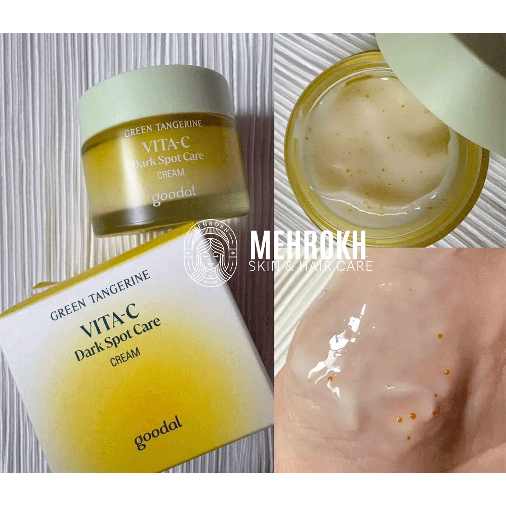 کرم ضد لک و روشن کننده ویتامین سی گودال Goodal Green Tangerine Vita C Dark Spot Care Cream — تصویر ۱۱