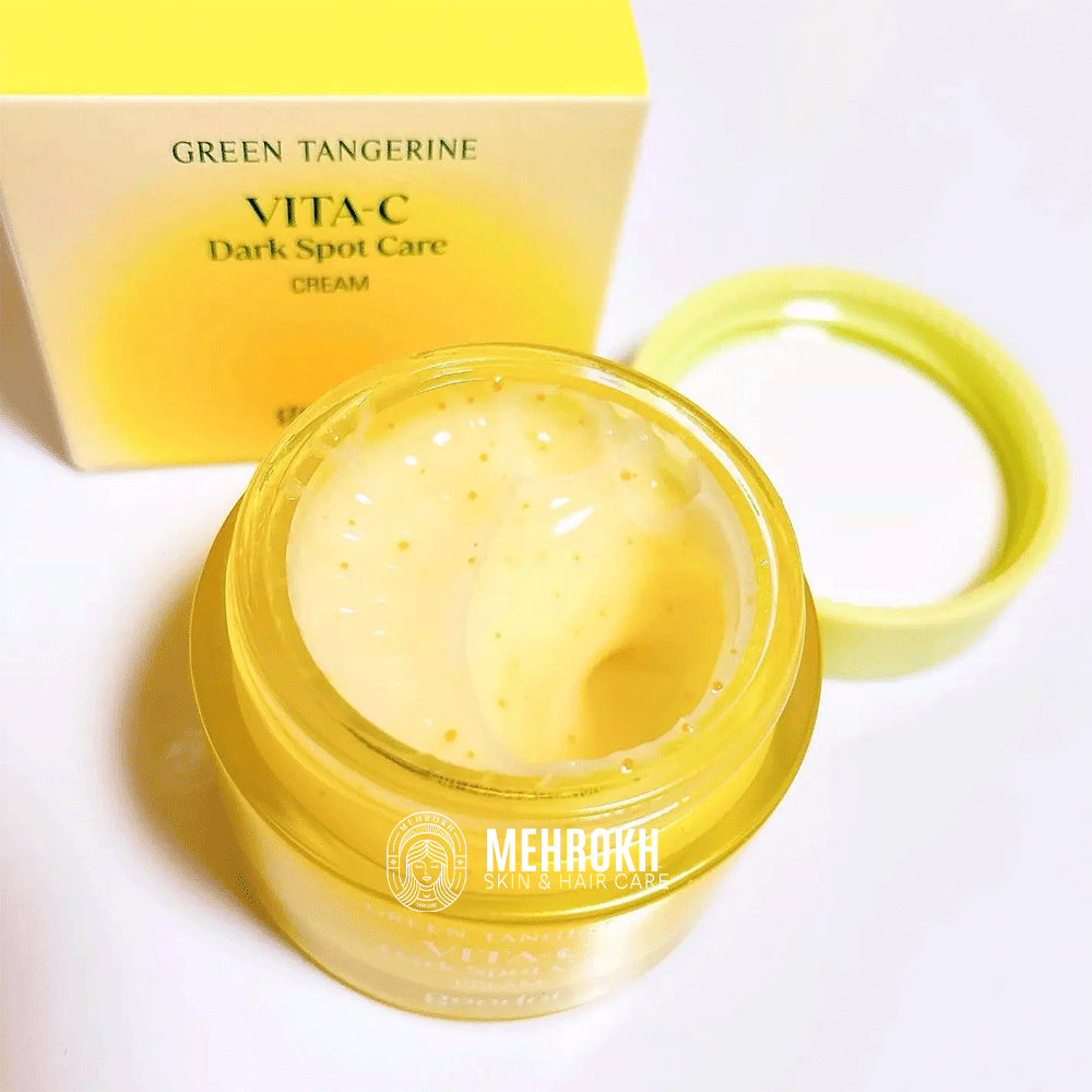 کرم ضد لک و روشن کننده ویتامین سی گودال Goodal Green Tangerine Vita C Dark Spot Care Cream — تصویر ۱۲