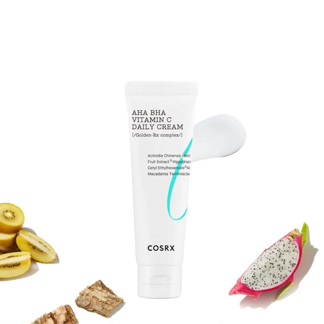 کرم مرطوب کننده روزانه AHA-BHA ویتامین سی کوزارکس لایه بردار و روشن کننده پوست Cosrx Refresh AHA BHA VITAMIN C Daily Cream 50ml — تصویر ۱۰