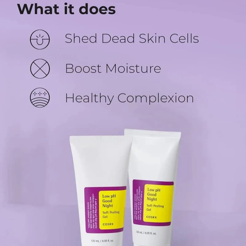 ژل لایه بردار ملایم گود نایت کوزارکس COSRX Low PH Good Night Soft Peeling Gel 120ml — تصویر ۱۲