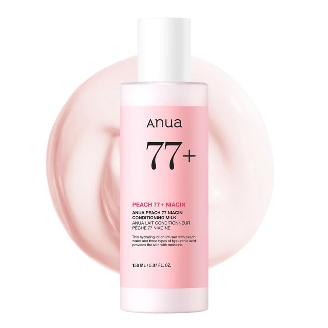 شیر نرم کننده هلو نیاسینامید آنوا آبرسان و تغذیه کننده پوست ANUA Peach 77 Niacin Conditioning Milk 150ml