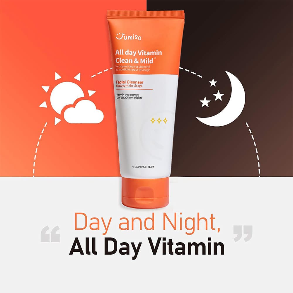 فوم شستشوی ویتامینه روشن کننده و بازسازی کننده جومیسو Jumiso All Day Vitamin Clean & Mild Facial Cleanser 150ml — تصویر ۱۲