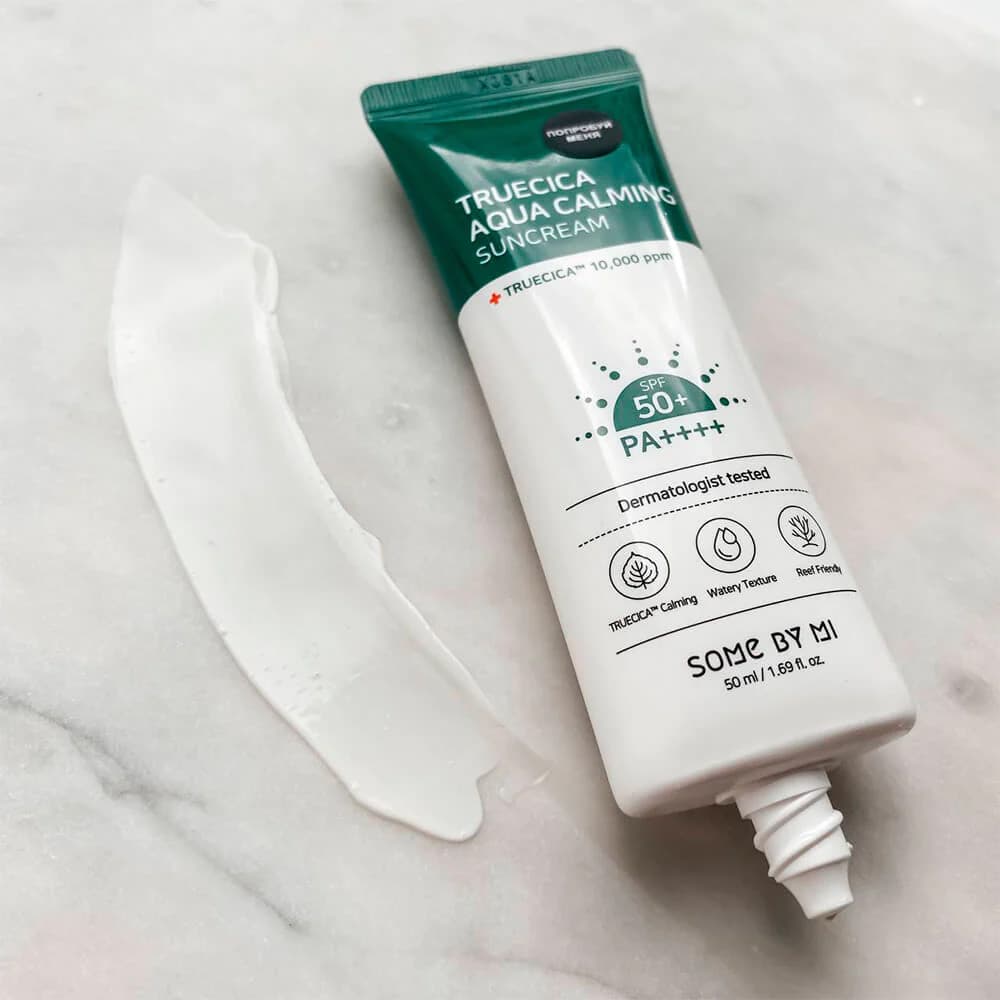 کرم ضد آفتاب تسکین دهنده و آبرسان تروسیکا سام بای می Some By Mi Truecica Aqua Calming Suncream 50ml — تصویر ۵