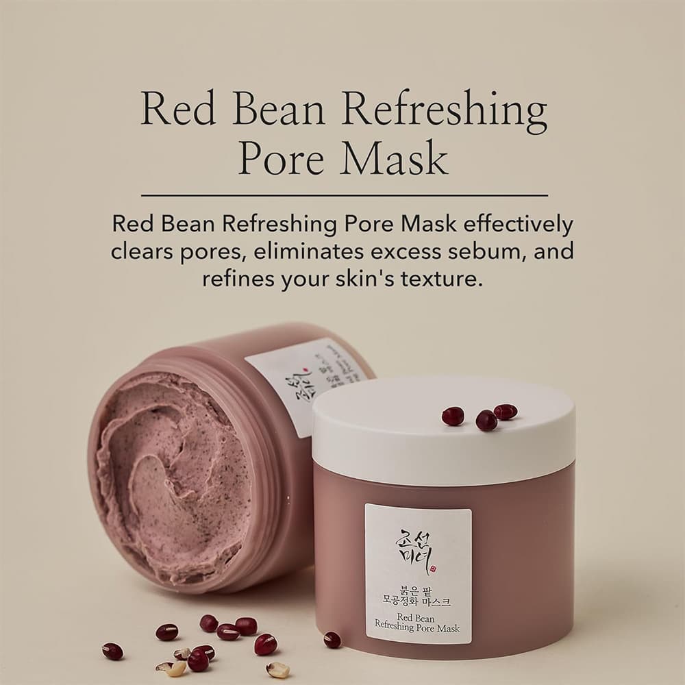 ماسک لوبیای قرمز بیوتی اف جوسان ضد لک و کنترل منافذ پوست Beauty Of Joseon Red Bean Refreshing Pore Mask 140ml — تصویر ۴