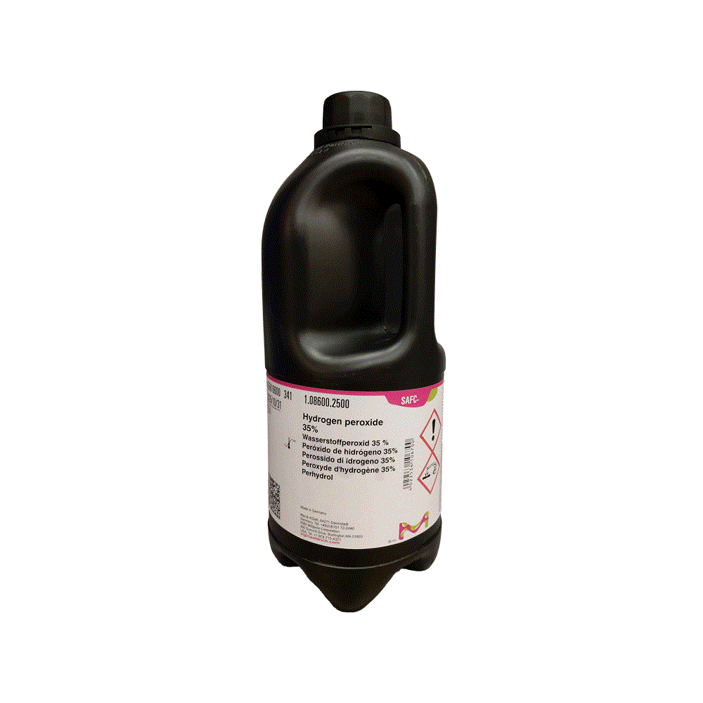 هیدروژن پروکساید 35% (آب اکسیژنه) دارویی برند مرک آلمان کد 108600 – ۱ لیتری