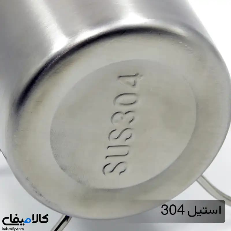 لیوان دسته دار استیل دوجداره — تصویر ۱۲