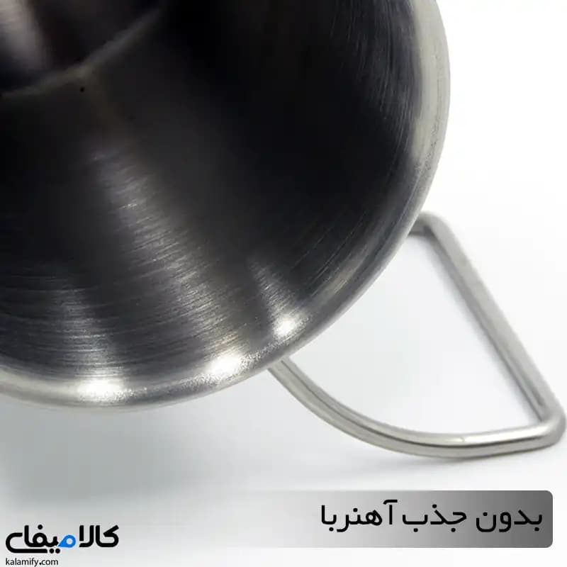 لیوان دسته دار استیل دوجداره — تصویر ۹