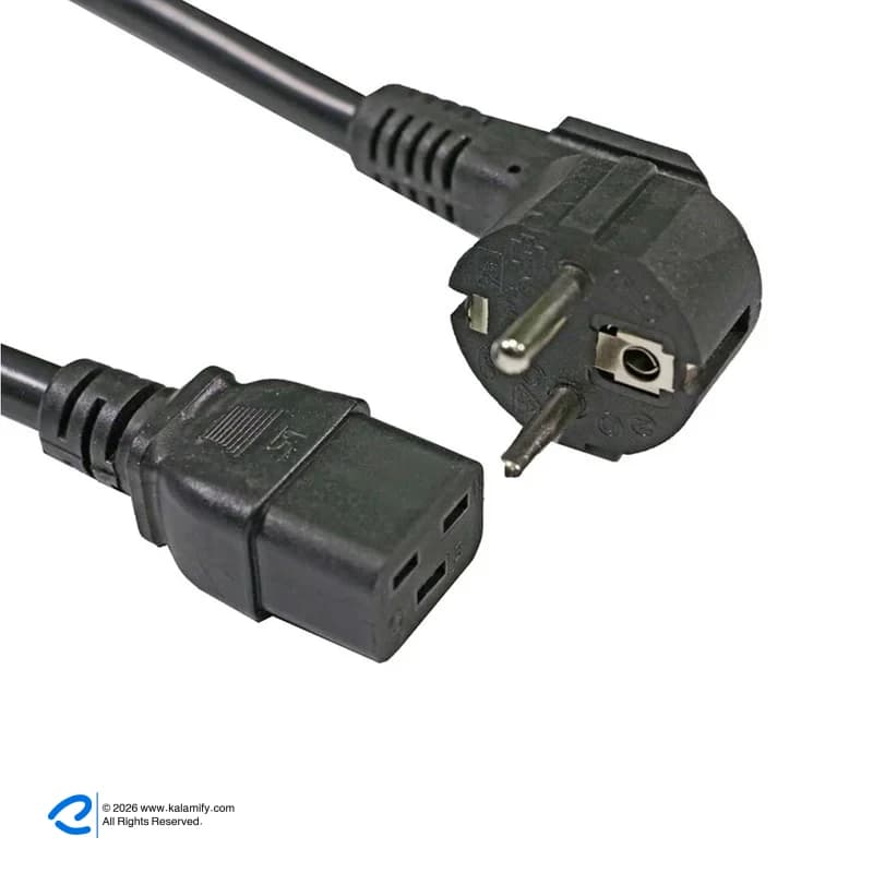 کابل برق 3 پین منبع تغذیه مدل UPS 3×2.5 طول 1.5 متر بسته 5 عددی — تصویر ۶