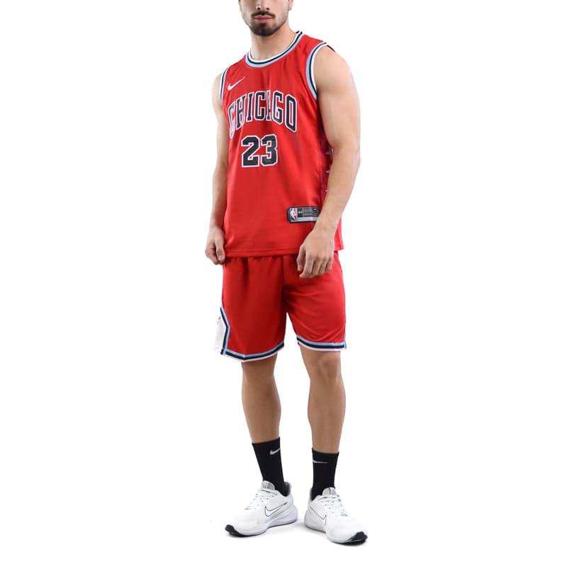 ست رکابی و شلوارک بسکتبالی شیکاگو بولز مدل Nike-DRI FIT-4L1133 قرمز