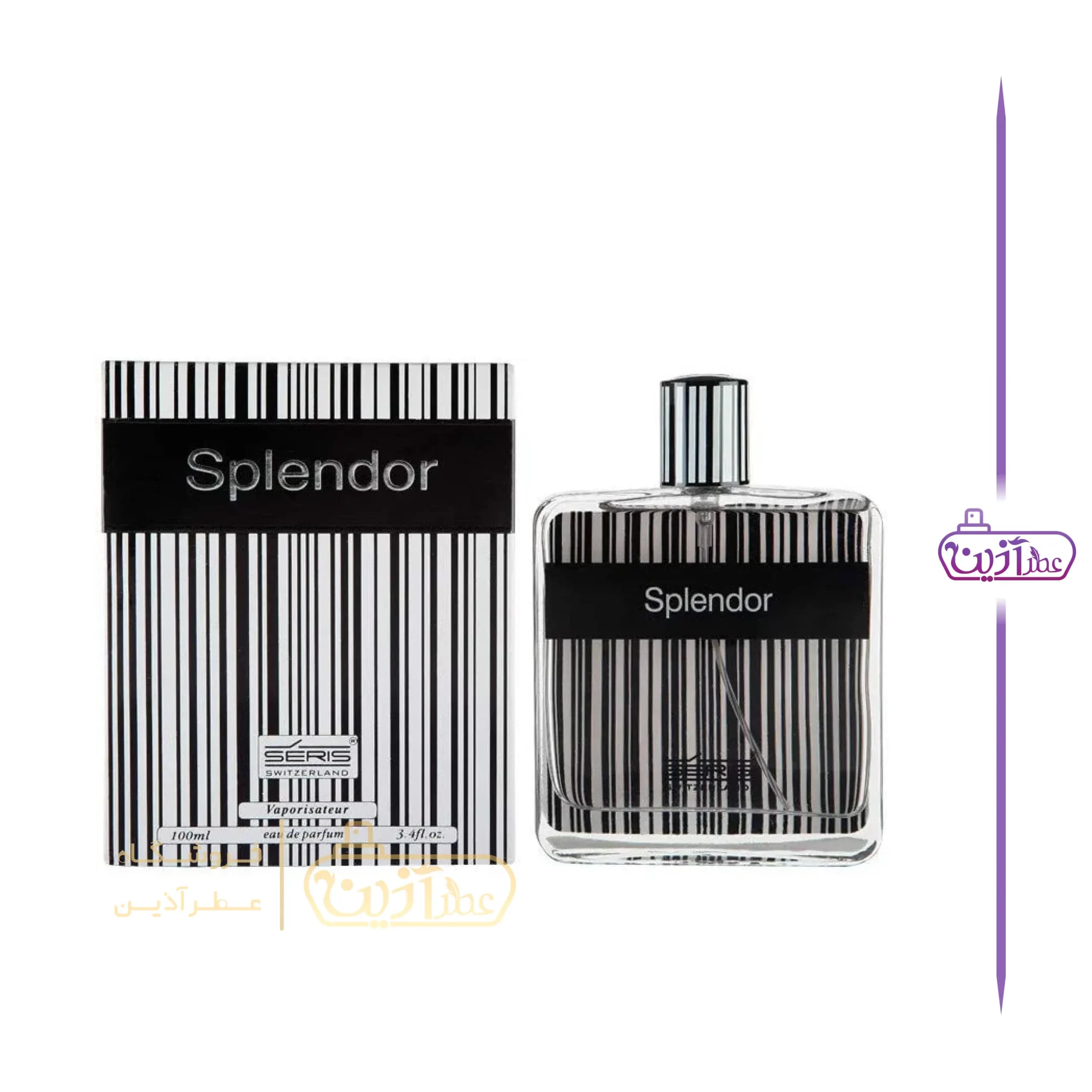عطر سریس اسپلندور بلک – مشکی اصلی با اسپری — تصویر ۹