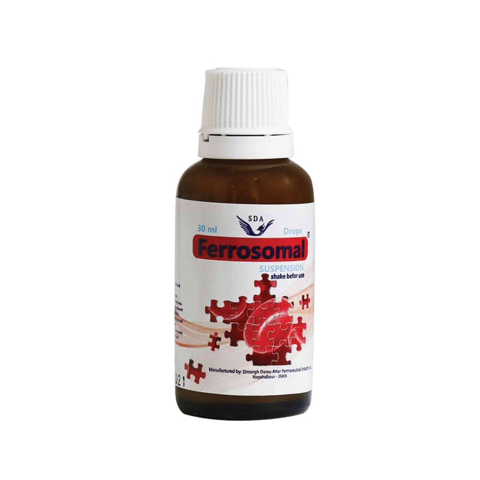 قطره آهن فروزومال 7 میلی گرم سیمرغ دارو عطار 30 میلی لیتر
